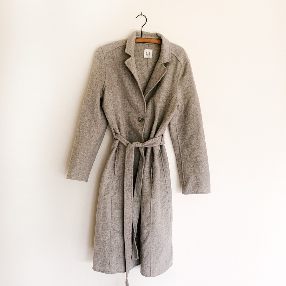 Gap wool-blend trench coat